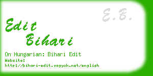 edit bihari business card